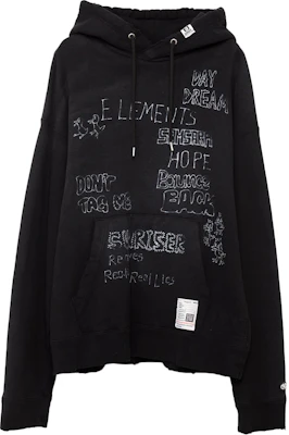 Maison Mihara Yasuhiro Sudadera Vintage Oversize Negra Moda FW24 Pullover J13HD722-BLACK Buy Maison Mihara Yasuhiro Sudadera Vintage Oversize Negra Moda FW24 Pullover J13HD722-BLACK