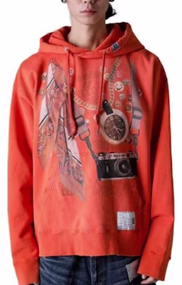 Maison Mihara Yasuhiro 几何图案连帽衫 橙色 A10HD621ORANGE Buy Maison Mihara Yasuhiro 几何图案连帽衫 橙色 A10HD621ORANGE