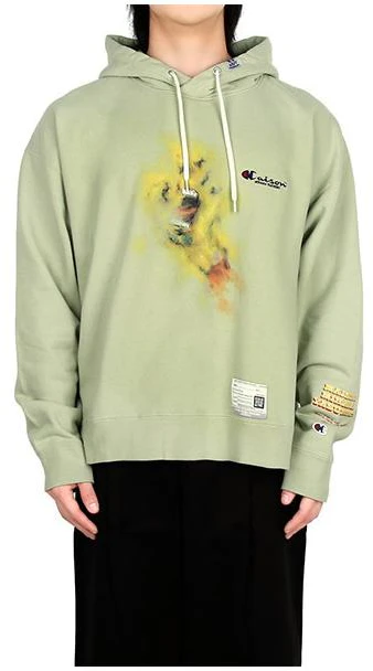 maison-mihara-yasuhiro-green-oversized-hoodie-with-letter-print-for-men-a10-hd-722-green