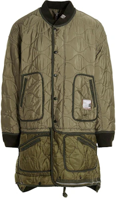 Maison Mihara Yasuhiro 绿拼接拉链长夹克外套 A09CT051-KHAKI Buy Maison Mihara Yasuhiro 绿拼接拉链长夹克外套 A09CT051-KHAKI