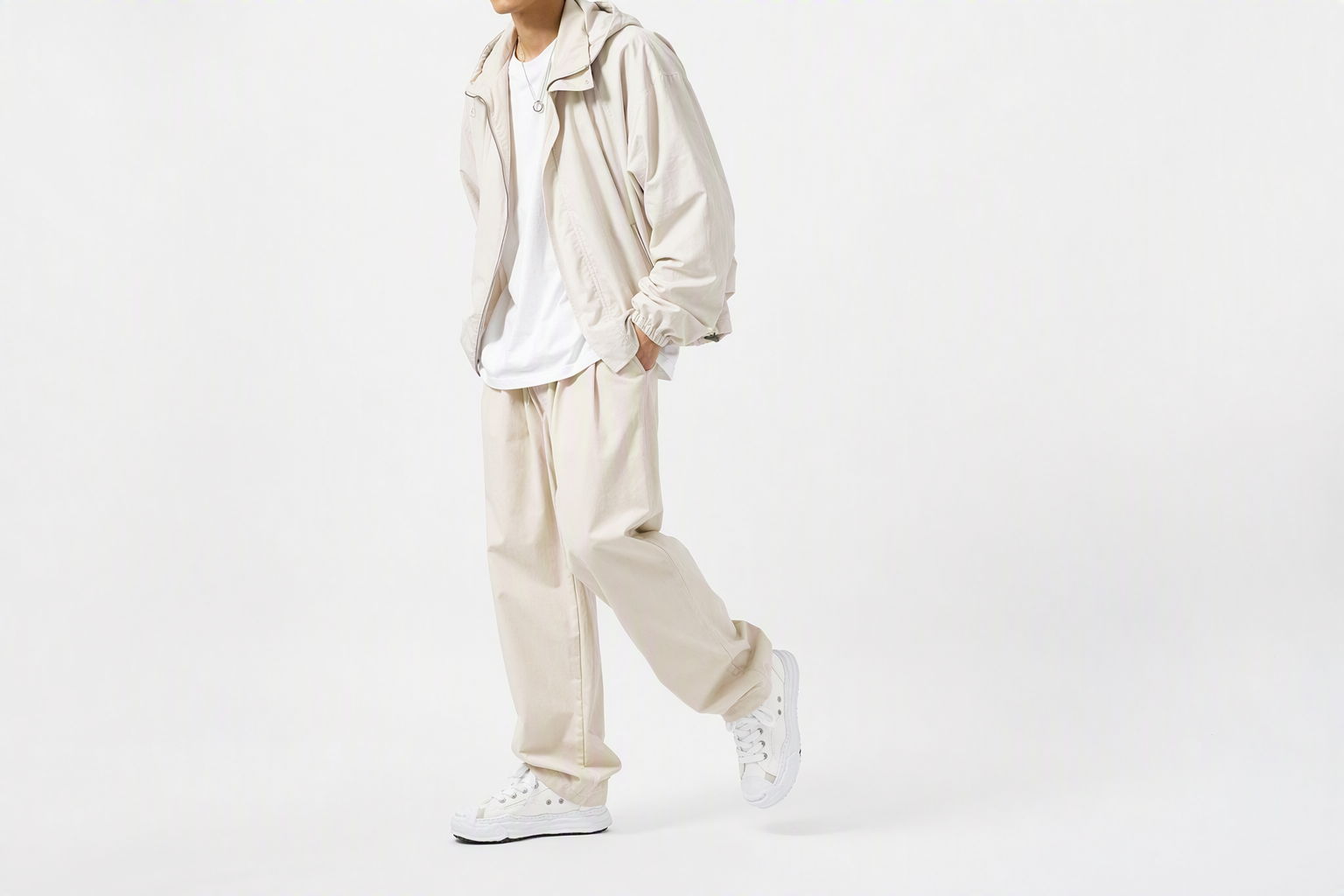 Order Maison Mihara Yasuhiro Hank OG Sole Kanvas Rendah 'Putih' A05FW702-WHITE