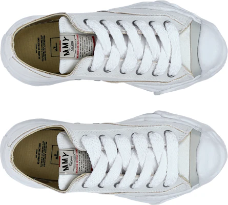 Maison Mihara Yasuhiro Hank OG Sole Kanvas Rendah 'Putih' A05FW702-WHITE Shop Maison Mihara Yasuhiro Hank OG Sole Kanvas Rendah 'Putih' A05FW702-WHITE