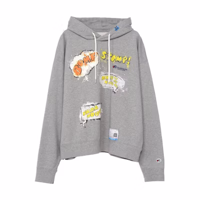 Maison Mihara Yasuhiro Letter Graphic Combined Hoodie White Long Sleeve A11HD601-WHITE