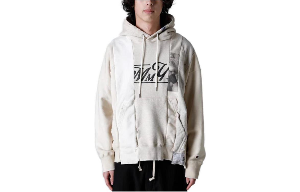 Maison Mihara Yasuhiro Letter Print Hoodie Yellow ( Long Sleeve) G12HD054-YELLOW