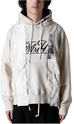 Maison Mihara Yasuhiro 字母印花連帽衫 男女適用 白色 A10HD581-WHITE Buy Maison Mihara Yasuhiro 字母印花連帽衫 男女適用 白色 A10HD581-WHITE
