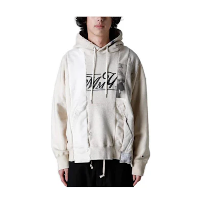 Maison Mihara Yasuhiro Letter Print Hoodie Yellow ( Long Sleeve) G12HD054-YELLOW