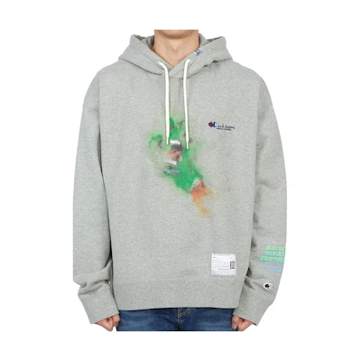 Maison Mihara Yasuhiro Letter Print Oversized Hoodie Black G12HD054-BLACK