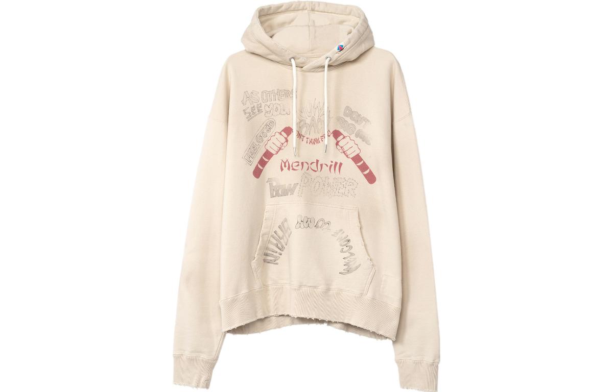 Maison Mihara Yasuhiro Letter Print Oversized White Crewneck Sweatshirt - Men C10PO502-WHITE