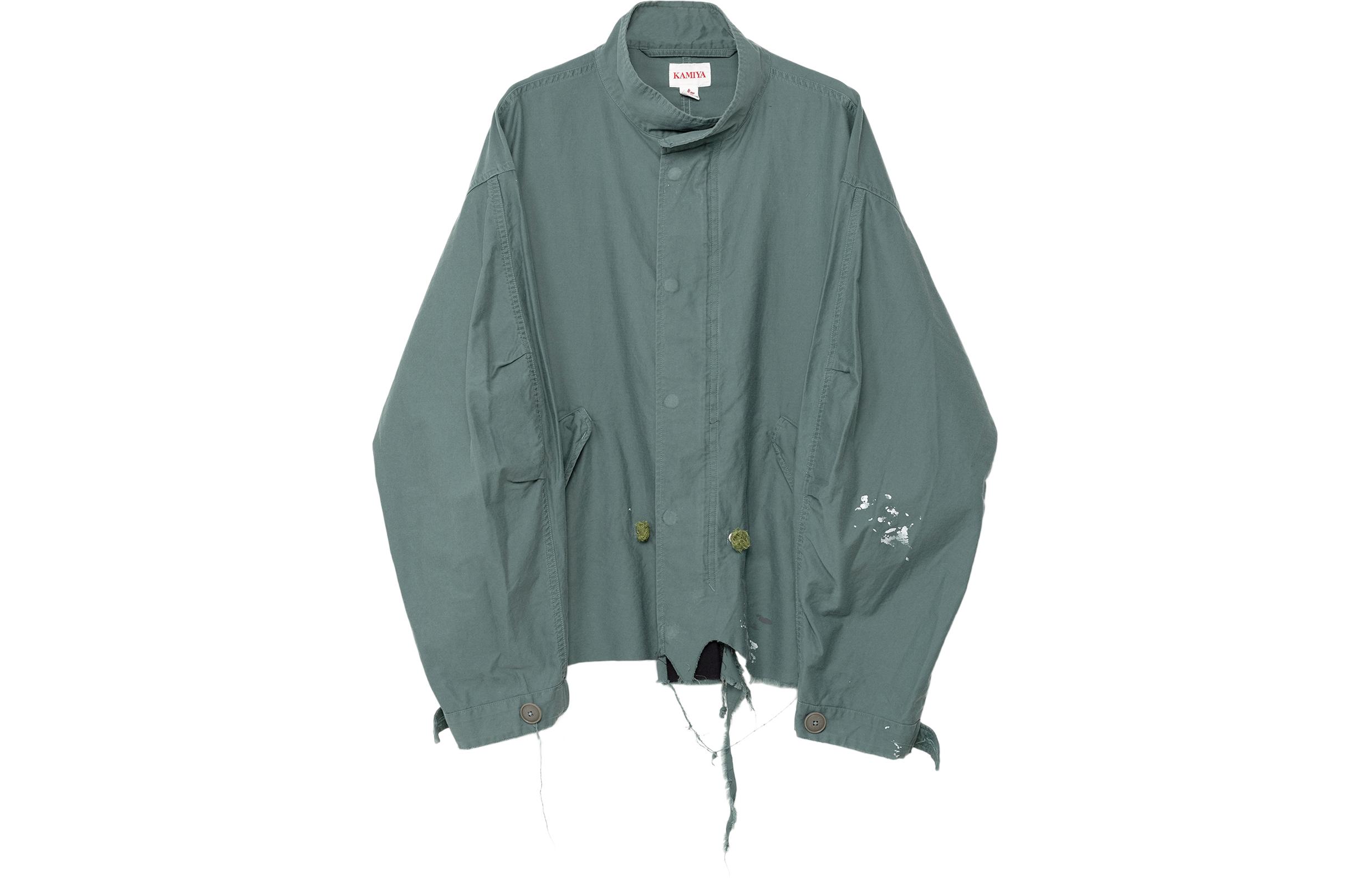 Maison Mihara Yasuhiro Loose-Fit Zip Jacket Khaki Color A11BL052-KHAKI