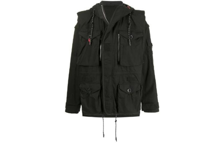 Maison Mihara Yasuhiro Mihara Yasuhiro Black Crewneck Letter Print Long Sleeve Sweatshirt 1320629M12505