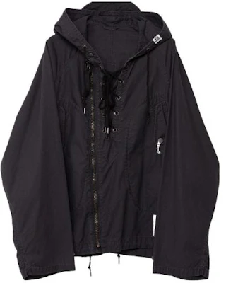 Maison Mihara Yasuhiro 黑色連帽拉鍊襯袖外套 J12BL051-BLACK Buy Maison Mihara Yasuhiro 黑色連帽拉鍊襯袖外套 J12BL051-BLACK