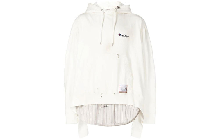 Maison Mihara Yasuhiro Mihara Yasuhiro FW22 Oversized Spliced Hoodie Black () A09HD601