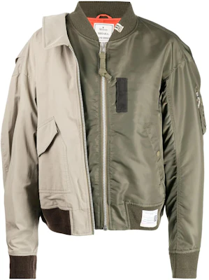 Maison Mihara Yasuhiro FW22 拼接拉鍊外套 綠色 男裝 A08BL051 Buy Maison Mihara Yasuhiro FW22 拼接拉鍊外套 綠色 男裝 A08BL051