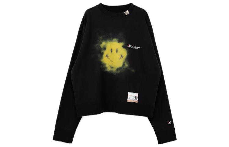 Maison Mihara Yasuhiro Mihara Yasuhiro FW23 Black Alphabet Print Crewneck Sweatshirt Unisex M04PO504-BLACK