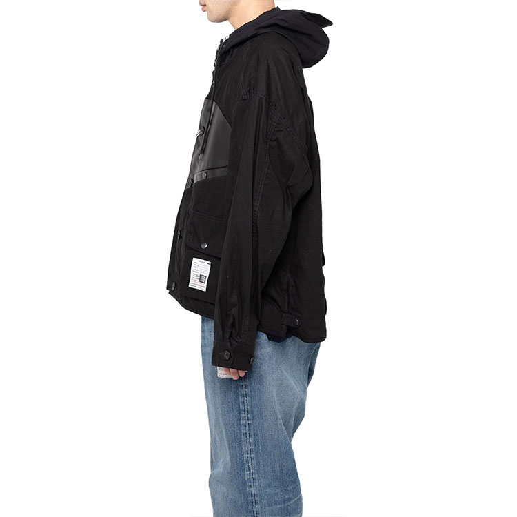 Maison Mihara Yasuhiro Mihara Yasuhiro FW23 Black Hoodie Jacket with Back Pocket Design J11BL041-BLACK 圖 6