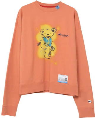 Sudadera Naranja Maison Mihara Yasuhiro FW23 Osito Dibujado para Hombre A11PO713-ORANGE Buy Sudadera Naranja Maison Mihara Yasuhiro FW23 Osito Dibujado para Hombre A11PO713-ORANGE
