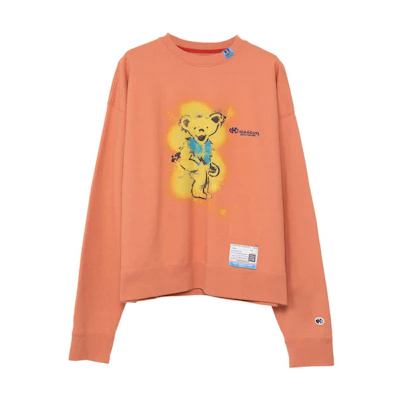 Maison Mihara Yasuhiro Mihara Yasuhiro FW23 Distressed Hand-Painted Crewneck Sweatshirt Black J12PO523-BLACK
