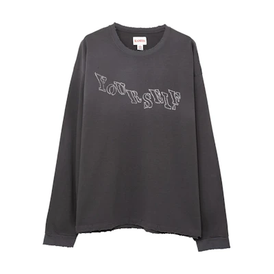 Maison Mihara Yasuhiro Mihara Yasuhiro FW23 Letter Print Crewneck Long Sleeve Sweatshirt Grey Unisex M04PO504-GRAY