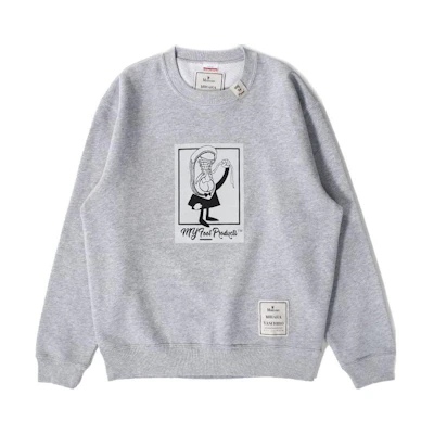 Maison Mihara Yasuhiro Mihara Yasuhiro FW23 Letter Print Crewneck Sweatshirt White Unisex M04PO504-WHITE
