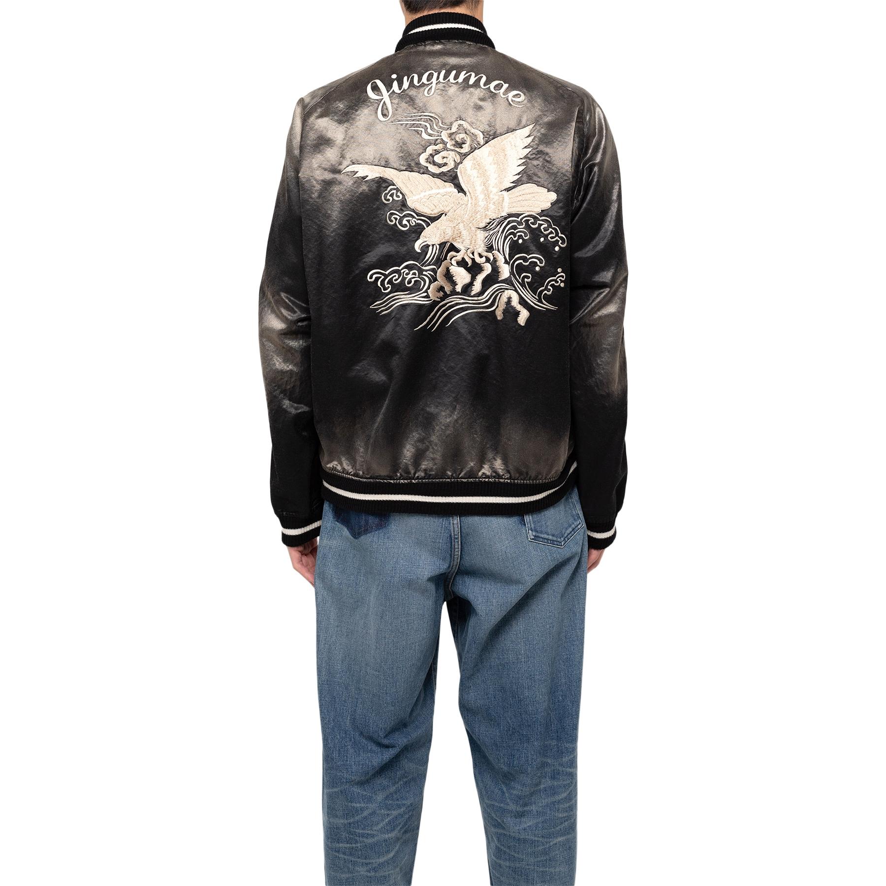 Maison Mihara Yasuhiro Mihara Yasuhiro Graphic Print Zip-Up Jacket Black (). J12BL041-BLACK 圖 5