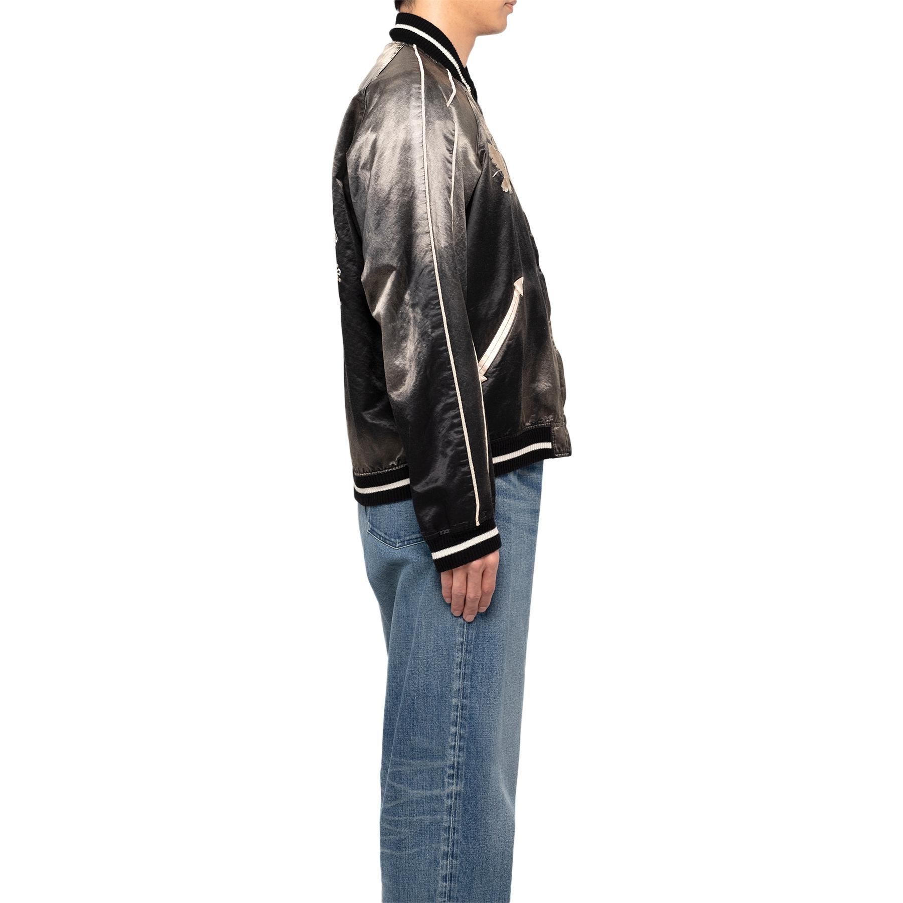 Maison Mihara Yasuhiro Mihara Yasuhiro Graphic Print Zip-Up Jacket Black (). J12BL041-BLACK 圖 7