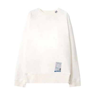 Maison Mihara Yasuhiro Mihara Yasuhiro Letter Print Blue Pullover Hoodie Long Sleeve C10HD501-NAVY