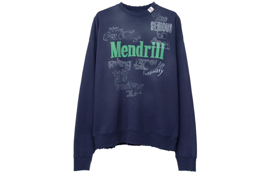 Maison Mihara Yasuhiro Mihara Yasuhiro Letter Print Oversized Hoodie Black C10HD501-BLACK