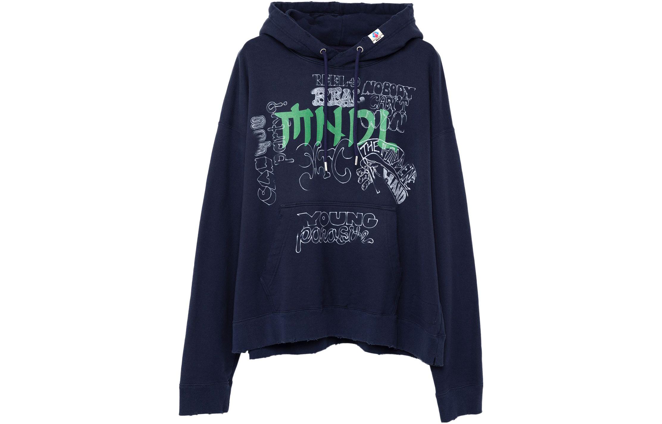 Maison Mihara Yasuhiro Mihara Yasuhiro Orange Solid Letter Print Snap Long Sleeve Jacket G11JK022-ORANGE