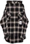 Order Maison Mihara Yasuhiro 男士黑色格紋連帽修身長袖襯衫 J12SH074-BLACK