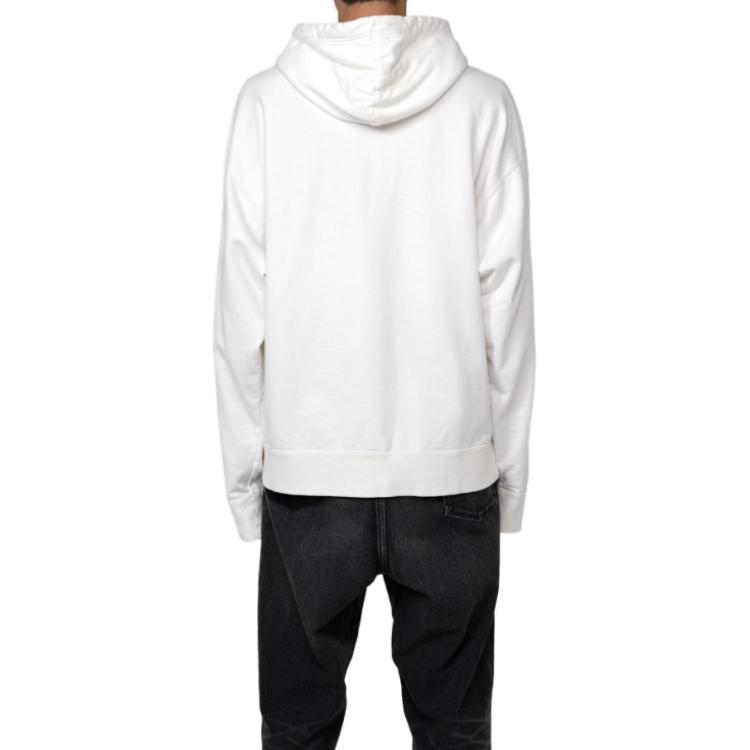 Maison Mihara Yasuhiro Mihara Yasuhiro Smiley Face Printed Hoodie  White Pullover Sweatshirt. A12HD672-WHITE 圖 5