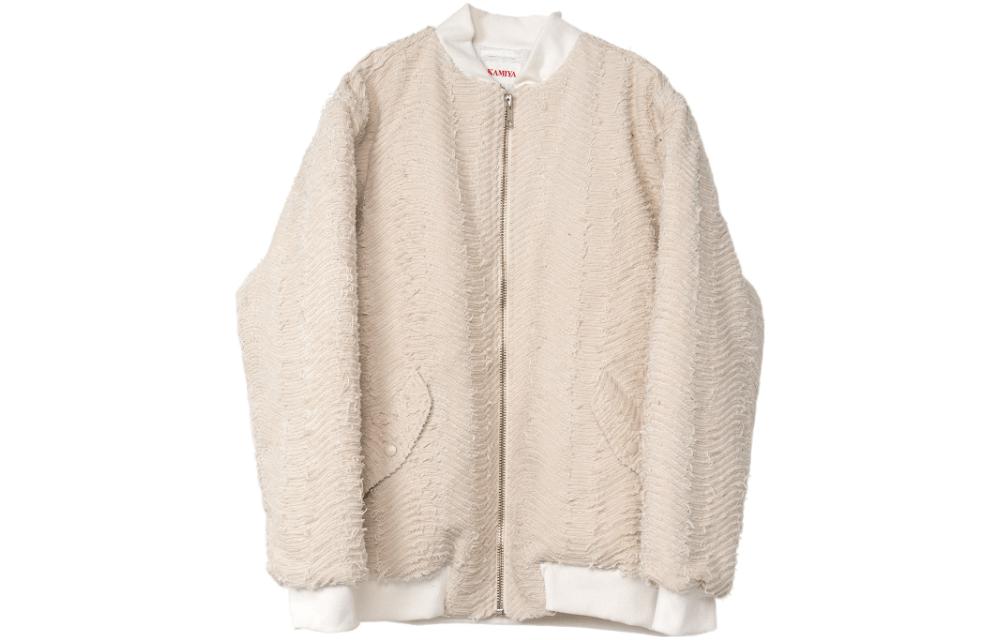 Maison Mihara Yasuhiro Mihara Yasuhiro Solid Color Zip-Up Long Sleeve Jacket Khaki G11BL015-KHAKI