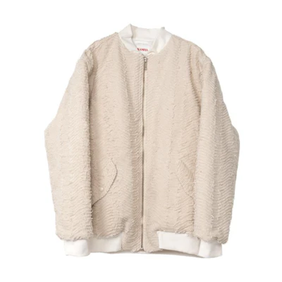 Maison Mihara Yasuhiro Mihara Yasuhiro Solid Color Zip-Up Long Sleeve Jacket Khaki G11BL015-KHAKI