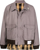 Maison Mihara Yasuhiro Mihara Yasuhiro Solid Color Pocket Zip Jacket - Gray A08BL061-GRAY Maison Mihara Yasuhiro Mihara Yasuhiro Solid Color Pocket Zip Jacket - Gray A08BL061-GRAY