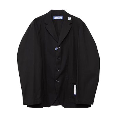 Maison Mihara Yasuhiro Mihara Yasuhiro Solid Color Zip Baseball Jacket Black A12JK591-BLACK