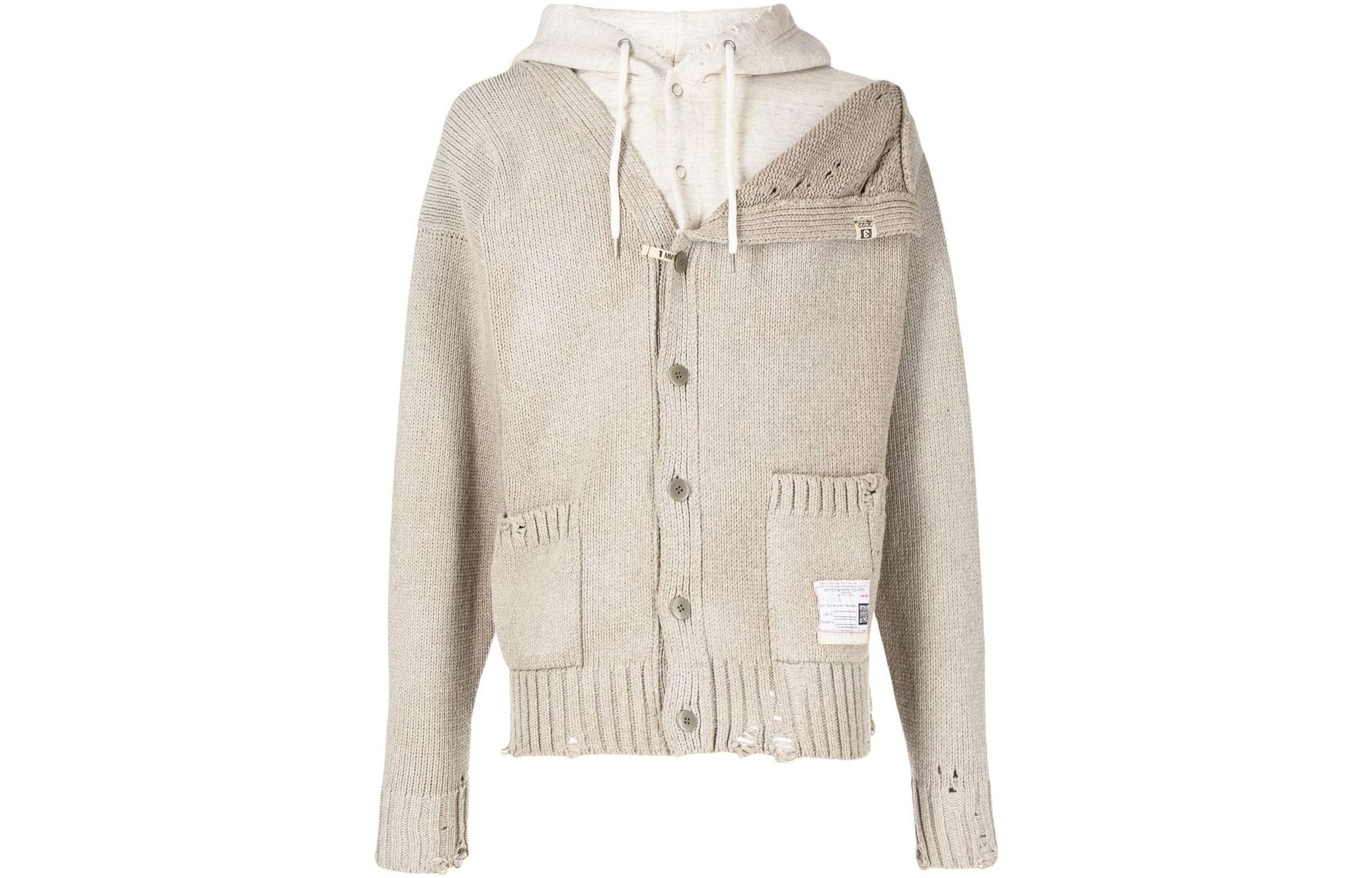 Maison Mihara Yasuhiro Mihara Yasuhiro SS23 Light Blue Solid Color Zip-Up Hoodie Jacket J10BL061