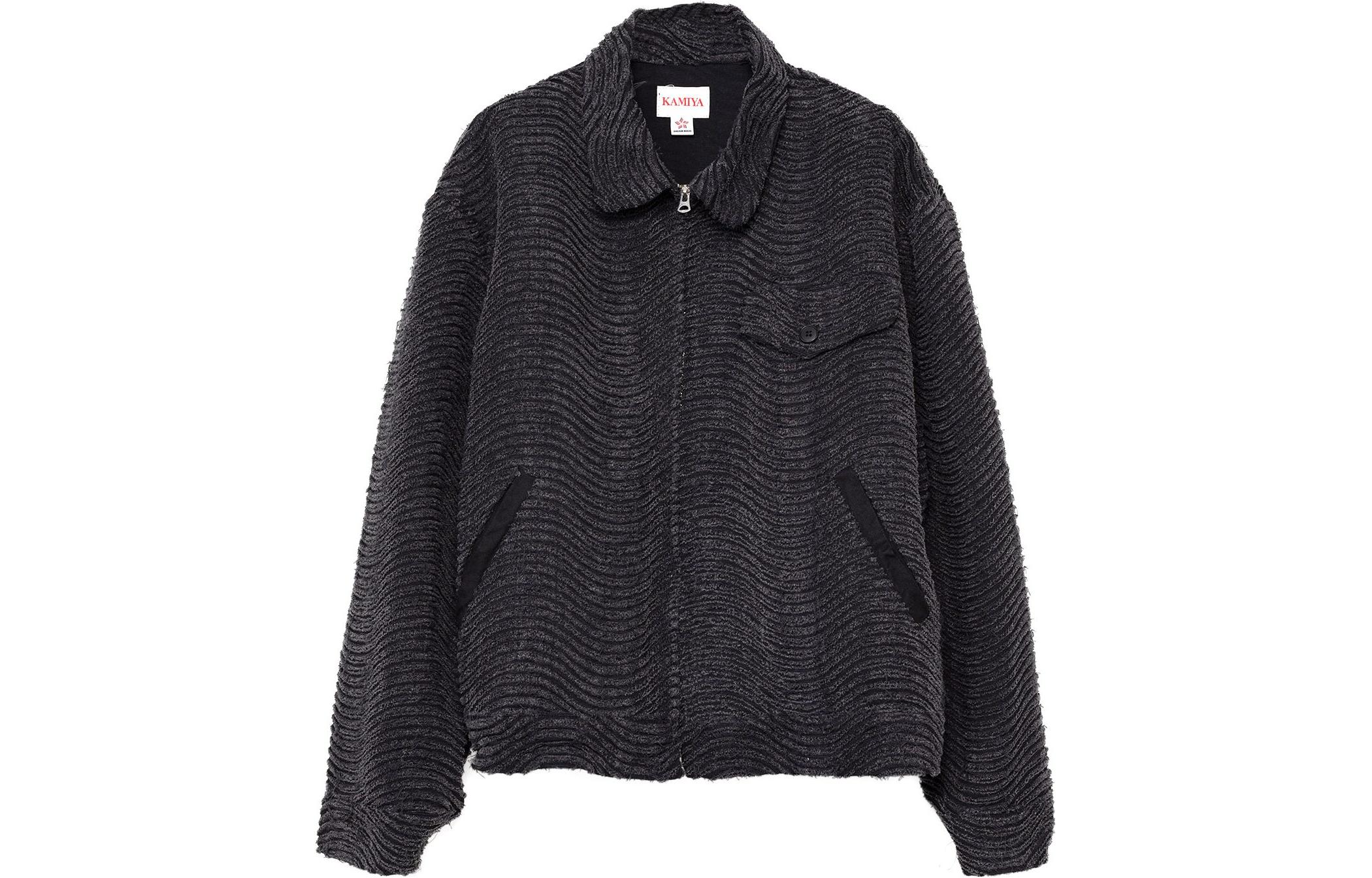 Maison Mihara Yasuhiro Mihara Yasuhiro Wave Indigo Denim Jacket Casual Zip-Up Long Sleeve G11JK018-INDIGO