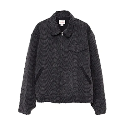 Maison Mihara Yasuhiro Mihara Yasuhiro Wave Indigo Denim Jacket Casual Zip-Up Long Sleeve G11JK018-INDIGO