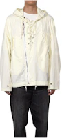 Maison Mihara Yasuhiro Mihara Yasuhiro White Lace-Up Hooded Zip Jacket Casual Outerwear J12BL051-WHITE Maison Mihara Yasuhiro Mihara Yasuhiro White Lace-Up Hooded Zip Jacket Casual Outerwear J12BL051-WHITE