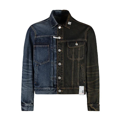 Maison Mihara Yasuhiro Navy Blue Plain Collar Long-Sleeve Jacket Men’s A11SH011-NAVY