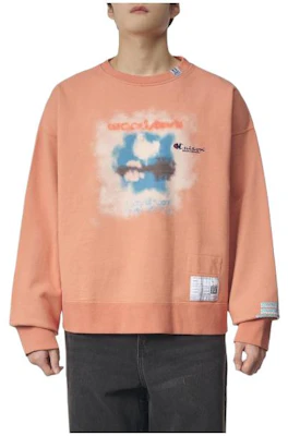 Maison Mihara Yasuhiro 橘色字母印花寬鬆版型圓領長袖上衣 A10PO723-ORANGE Buy Maison Mihara Yasuhiro 橘色字母印花寬鬆版型圓領長袖上衣 A10PO723-ORANGE