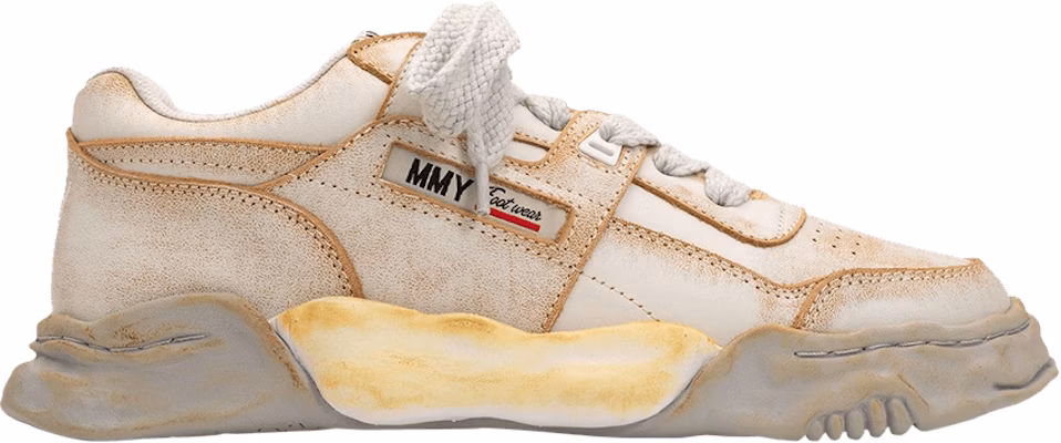 Maison Mihara Yasuhiro Parker OG Sole Vintage Leather Low 'White' A11FW710-BLACK Buy Maison Mihara Yasuhiro Parker OG Sole Vintage Leather Low 'White' A11FW710-BLACK