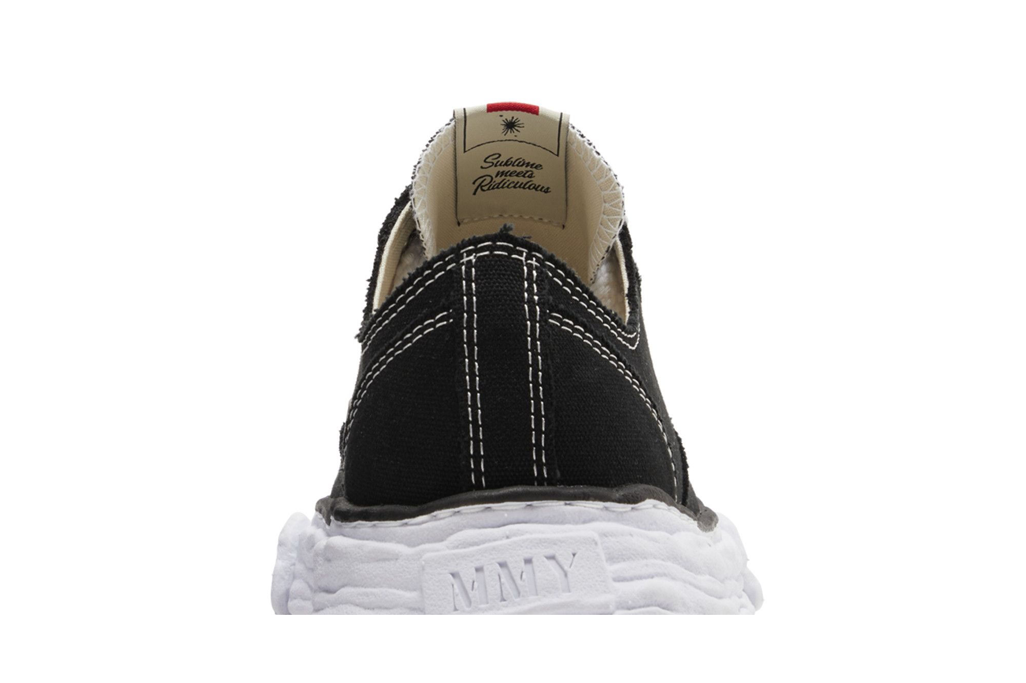 Sizing Maison Mihara Yasuhiro Peterson 23 OG Sole Canvas Low 'Black White' A11FW702-BLKWHT