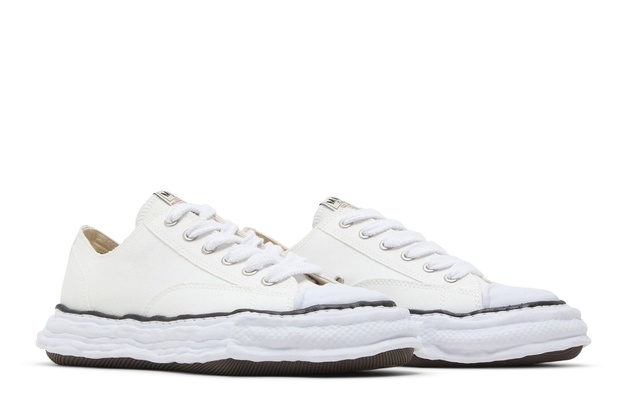 Cheap Maison Mihara Yasuhiro Peterson 23 OG经典帆布低帮鞋‘白色’ A11FW702-WHT