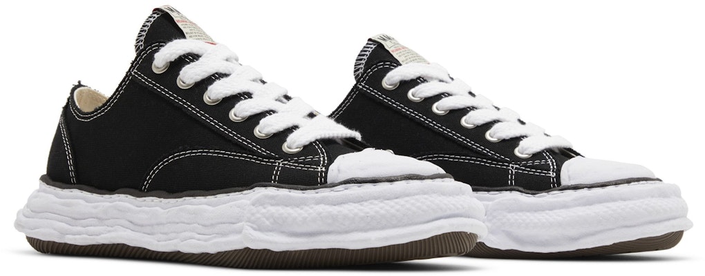 Maison Mihara Yasuhiro Peterson 23 OG Sole Canvas Low 'Black White' A11FW702-BLKWHT Cheap Maison Mihara Yasuhiro Peterson 23 OG Sole Canvas Low 'Black White' A11FW702-BLKWHT