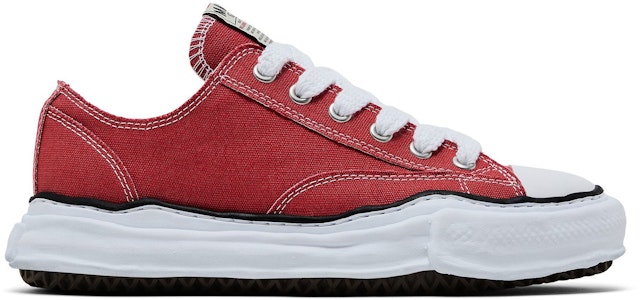 Maison Mihara Yasuhiro Peterson OG Sole Canvas Rendah ''Merah'' A01FW702-RED Buy Maison Mihara Yasuhiro Peterson OG Sole Canvas Rendah ''Merah'' A01FW702-RED