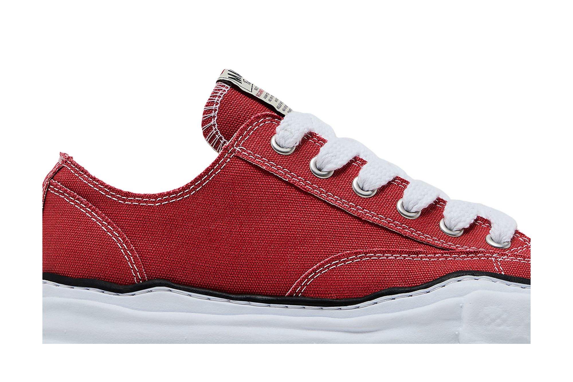 Order Maison Mihara Yasuhiro Peterson OG经典帆布低帮鞋‘红色’ A01FW702-RED