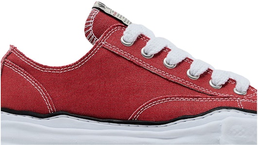 Maison Mihara Yasuhiro Peterson OG Sole Canvas Rendah ''Merah'' A01FW702-RED Order Maison Mihara Yasuhiro Peterson OG Sole Canvas Rendah ''Merah'' A01FW702-RED