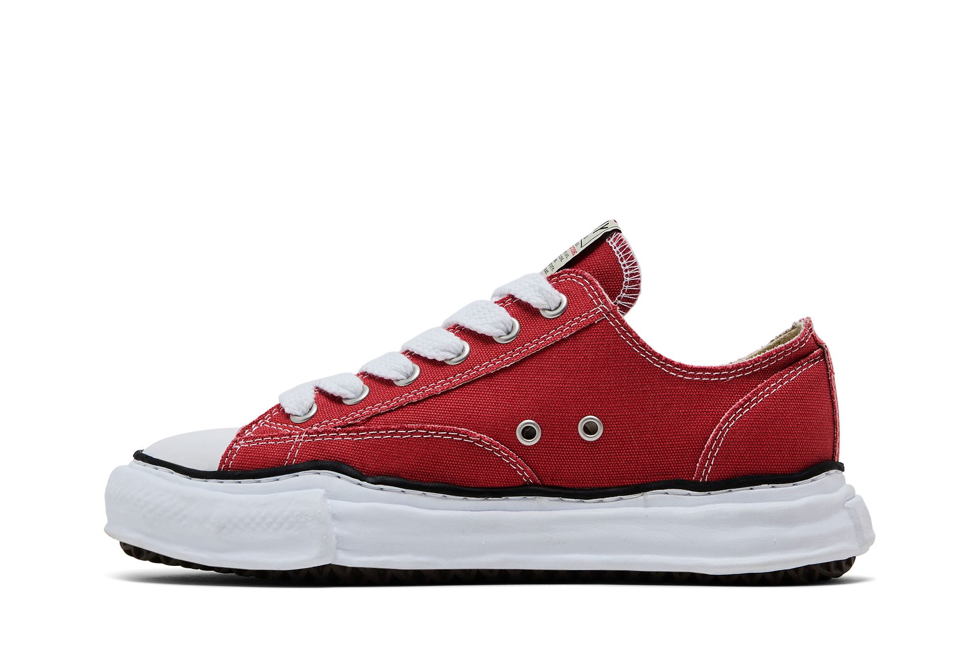 Shop Maison Mihara Yasuhiro Peterson OG Sole Canvas Basso ''Rosso'' A01FW702-RED