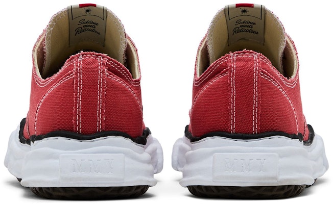 Maison Mihara Yasuhiro Peterson OG Sole Canvas Basso ''Rosso'' A01FW702-RED Sizing Maison Mihara Yasuhiro Peterson OG Sole Canvas Basso ''Rosso'' A01FW702-RED