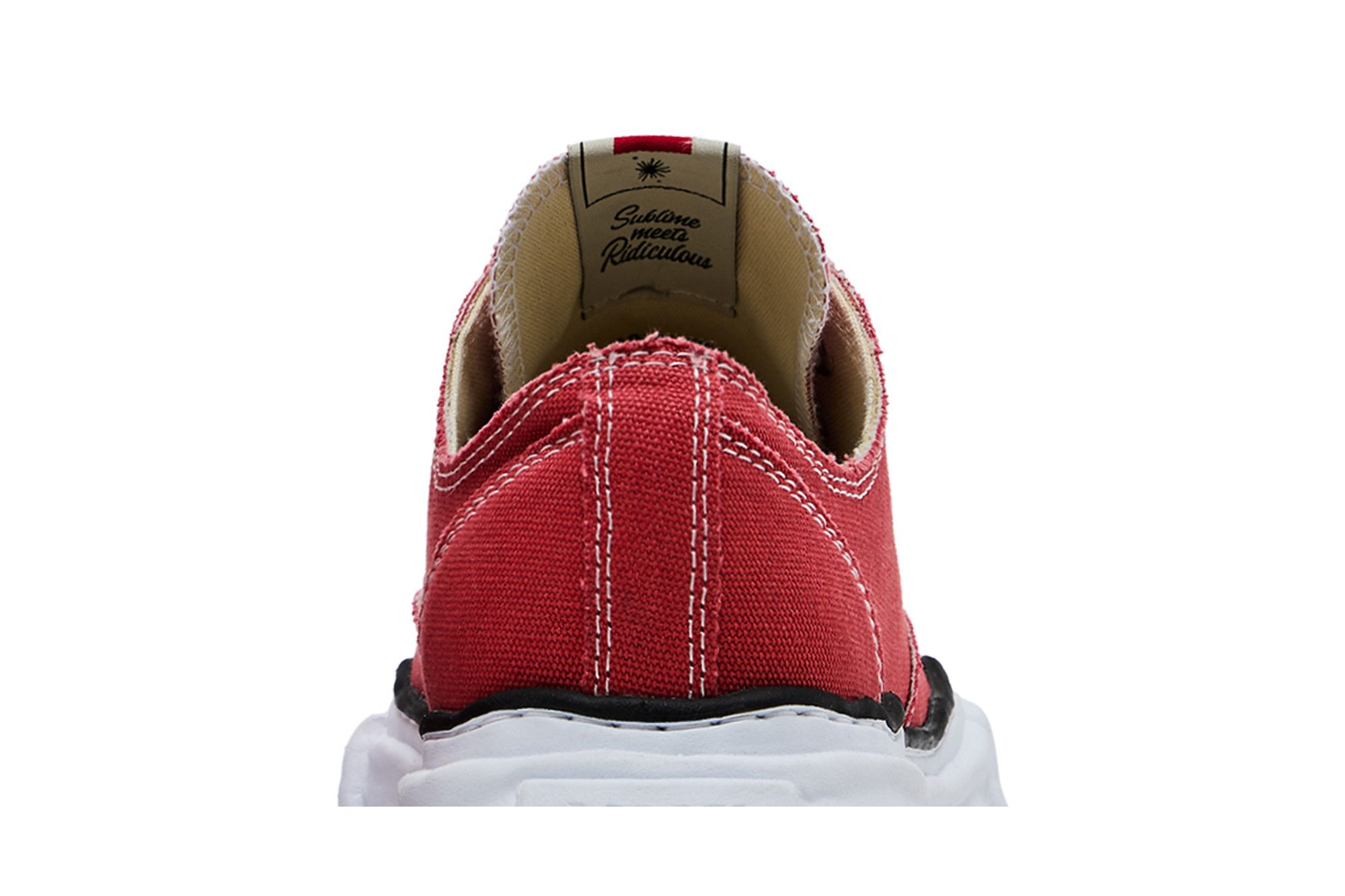 Cheap Maison Mihara Yasuhiro Peterson OG Sole Canvas Basso ''Rosso'' A01FW702-RED